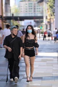 【精选街拍】Vol.3495 靓丽黑短裤 [79P-1.59GB]